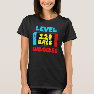Kid 120 Days Of School Level Unlocked 120 Days Of  T-Shirt
