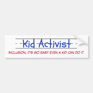 Kid Activist bumper sticker