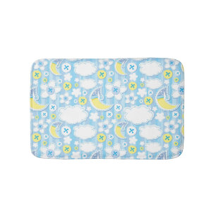 kid background bath mat