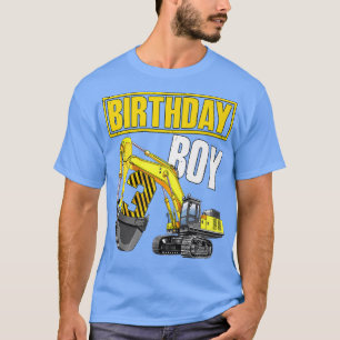 Kid Birthday Boy 3rd Vehicle 3 Years Old Construct T-Shirt