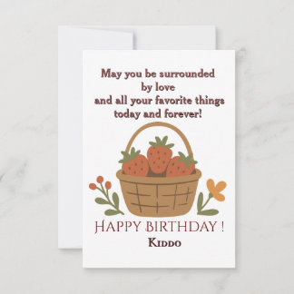 Kid Birthday Flat Card
