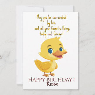 Kid Birthday Flat Card