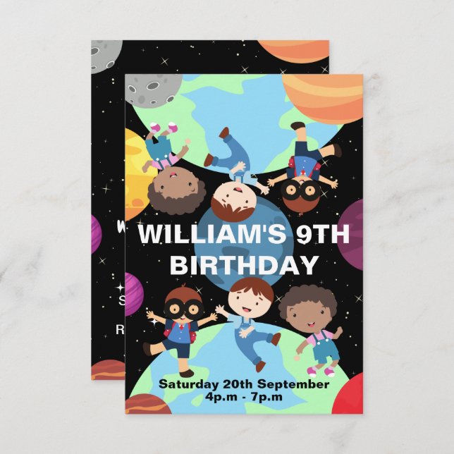 Kid Birthday Invitation (Front/Back)