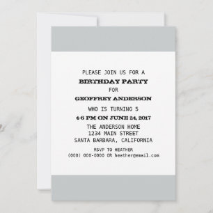 Kid Birthday Party Template