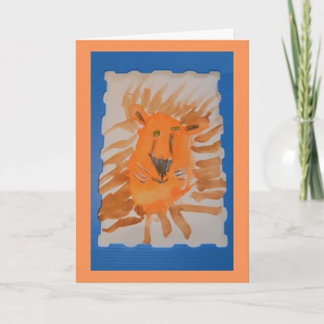 Kid Card Lion (Front)