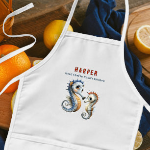 Kid Chef Seahorses Ocean Kitchen Kids Apron