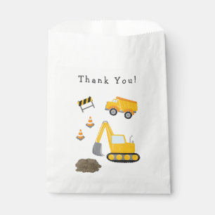Kid Construction Birthday Party Thank You Favour Bags