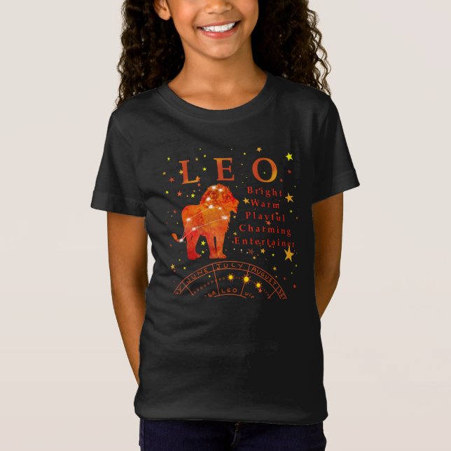 Kid Cute Retro Zodiac Traits  T-Shirt (Front)