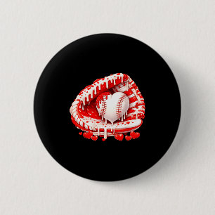 Kid Drip Ice Cream Baseball Heart Catcher Valentin 6 Cm Round Badge