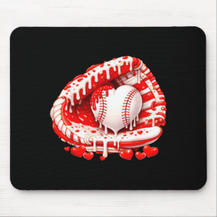 Kid Drip Ice Cream Baseball Heart Catcher Valentin Mouse Pad