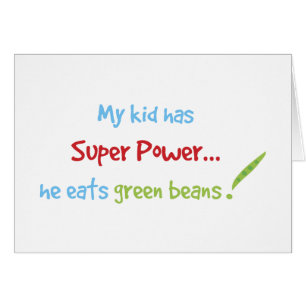 Kid eats green beans