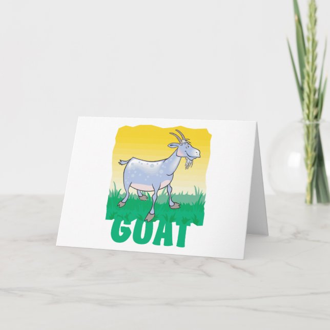 Kid Friendly Goat Card (Front)