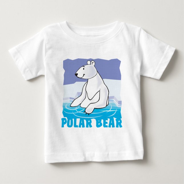 Kid Friendly Polar Bear Baby T-Shirt (Front)