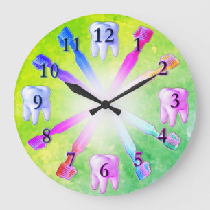 Kid Fun Colorful Toothbrush Clock