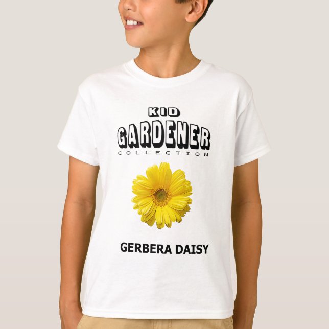 Kid Gardener Collection Kid's T-Shirt Gerber Daisy (Front)