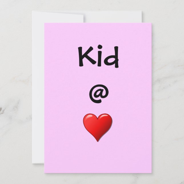 Kid @ Heart Invitation (Front)