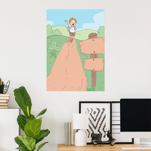 Kid Hiking Poster (Creator Uploaded)