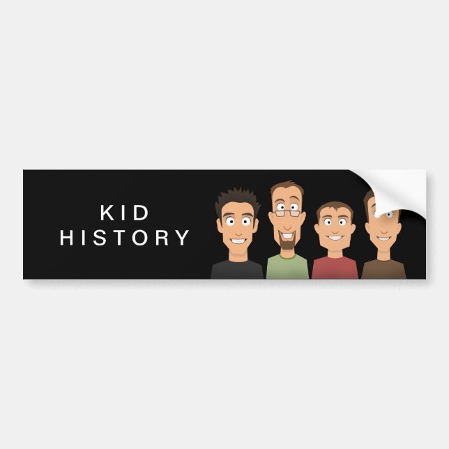 Kid History Bumper Sticker (Front)