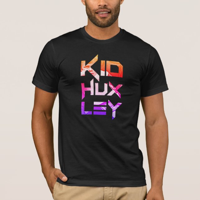 Kid Huxley - Young Aldous Huxley (large logo) T-Shirt (Front)