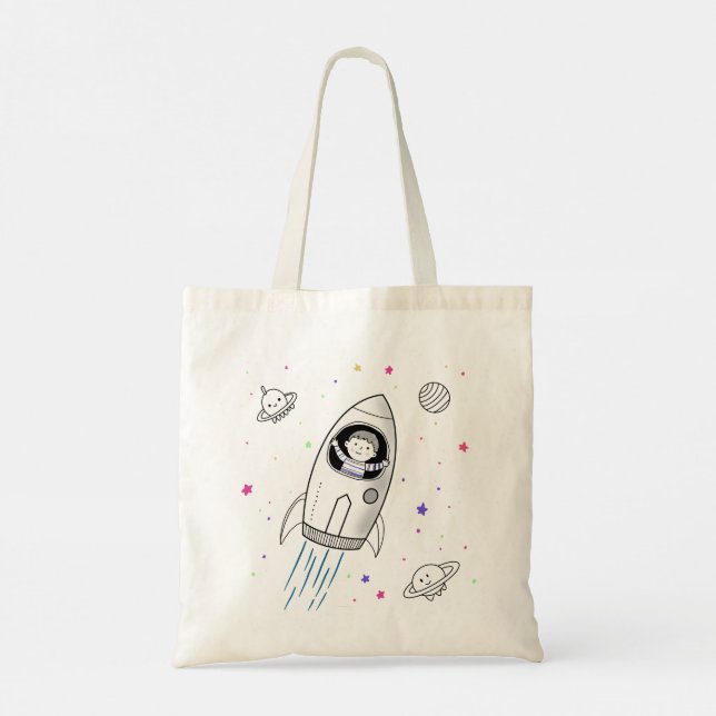 Kid in Space  Tote Bag (Back)