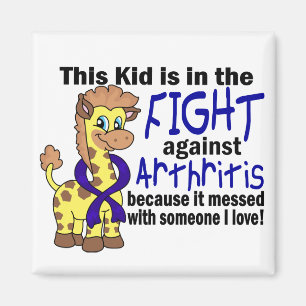 Kid In The Fight Against Arthritis Magnet