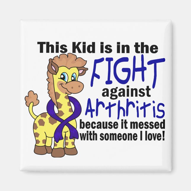 Kid In The Fight Against Arthritis Magnet (Front)