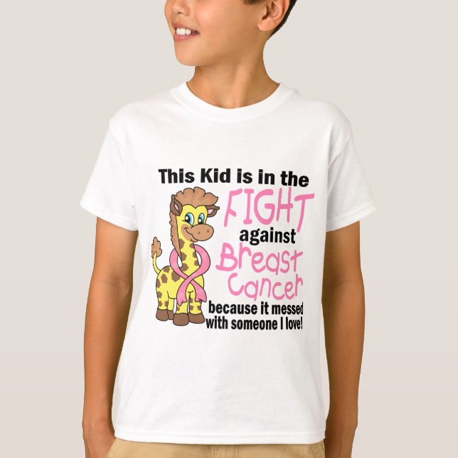 Kid In The Fight Against Breast Cancer T-Shirt (Front)
