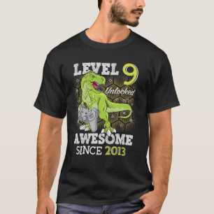 Kid Level 9 Unlocked Awesome 2013 9 Years Old Game T-Shirt