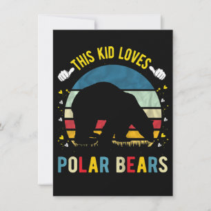 Kid Loves Polar Bears Boys And Girls Animal Lover