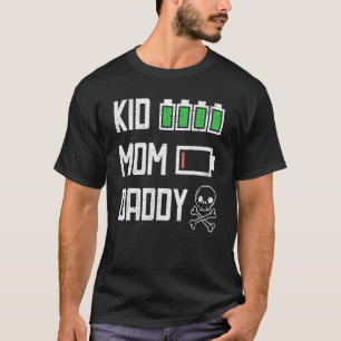 Kid Mum Daddy Parental Energy Fathers Day Vintage T-Shirt