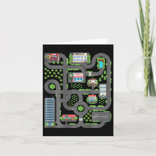 Kid Play Cars On Dad Ck Race Track Mat Fathers Day Card