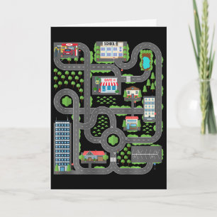 Kid Play Cars On Dad Ck Race Track Mat Fathers Day Card