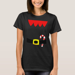Kid Santa Helper Costume Little Elf Christmas Pj O T-Shirt