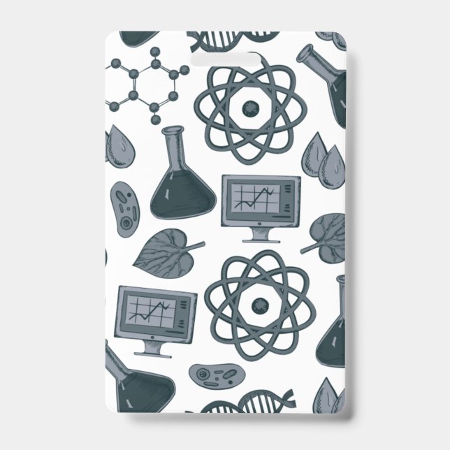 Kid Scientist Costume Badge For Dramatic Play ID Badge (Front)