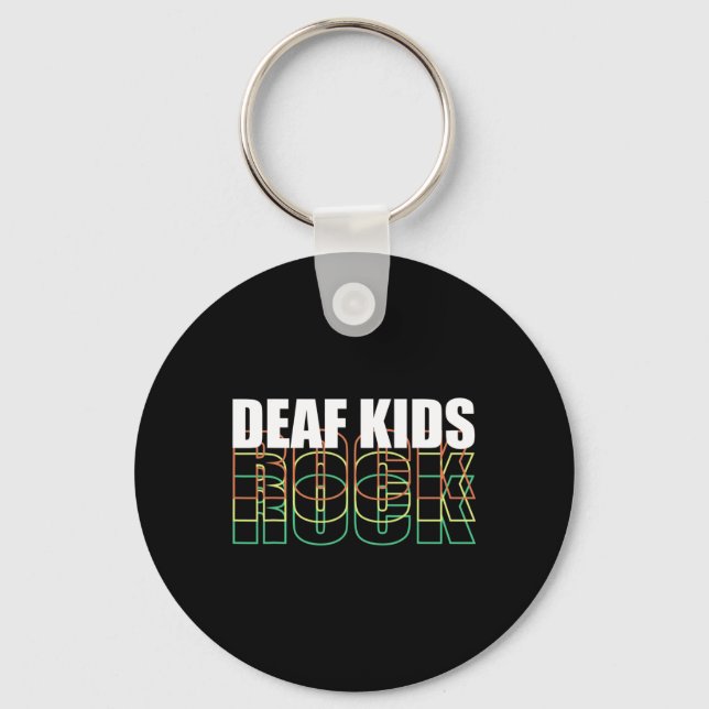 Kid Sign Language  Key Ring (Front)