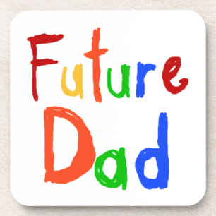 Kid Text Future Dad T-shirts and Gifts Coaster