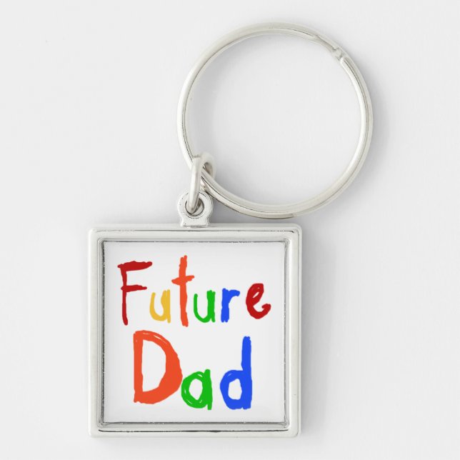Kid Text Future Dad T-shirts and Gifts Key Ring (Front)