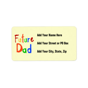 Kid Text Future Dad T-shirts and Gifts Label