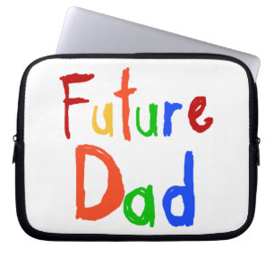 Kid Text Future Dad T-shirts and Gifts Laptop Sleeve