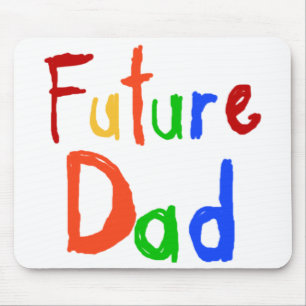 Kid Text Future Dad T-shirts and Gifts Mouse Pad