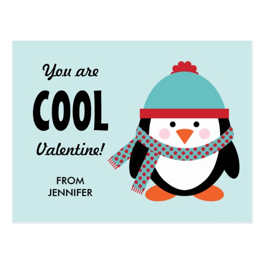 valentines cards cool kid s day card cool penguin postcard zazzle valentines cards cool kid s day card cool penguin postcard zazzle