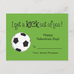 Kid Valentine's Day Card - Soccer Love