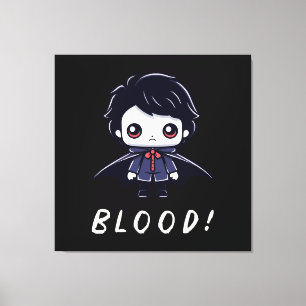 Kid Vampire Canvas Print