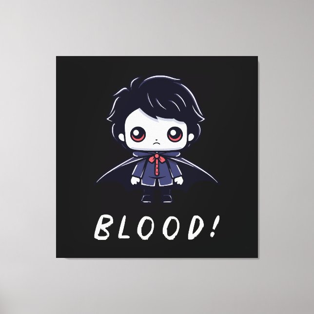  Kid Vampire Canvas Print (Front)