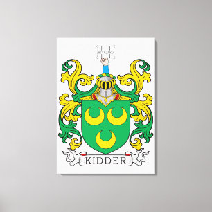 Kidder Family Crest Canvas Print