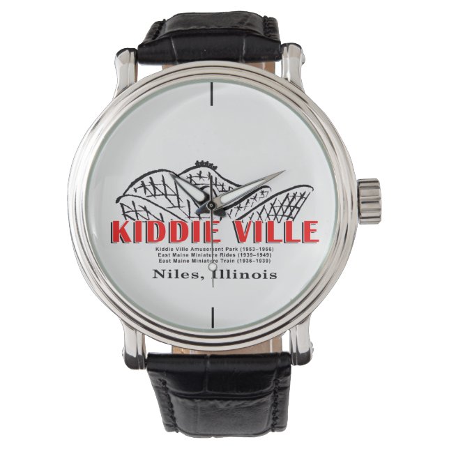 Kiddieville Amusement Park, Niles, Illinois Watch (Front)