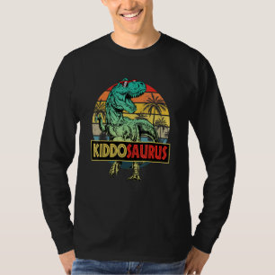 Kiddosaurus T Rex Dinosaur Kiddo Saurus Family Mat T-Shirt