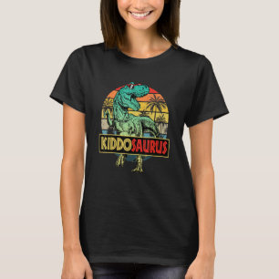 Kiddosaurus T Rex Dinosaur Kiddo Saurus Family Mat T-Shirt
