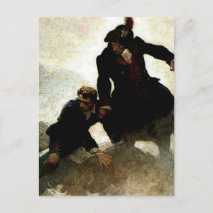 “Kidnapped” Painting by NC Wyeth Postcard