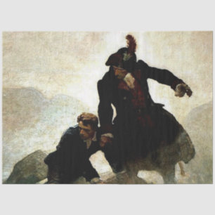 “Kidnapped” Painting by NC Wyeth Tissue Paper